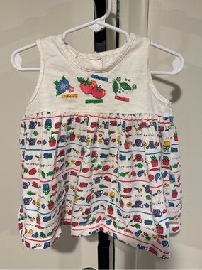 Infant Baby B’gosh Vegetable Dress Rare Vintage Gardening